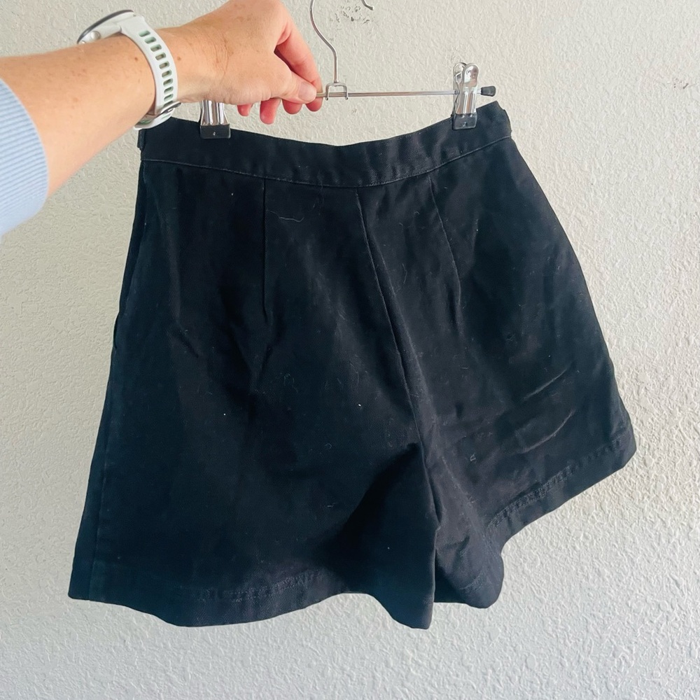 Vintage Newport News High Rise Black Shorts 100% Cotton - Picture 10 of 11